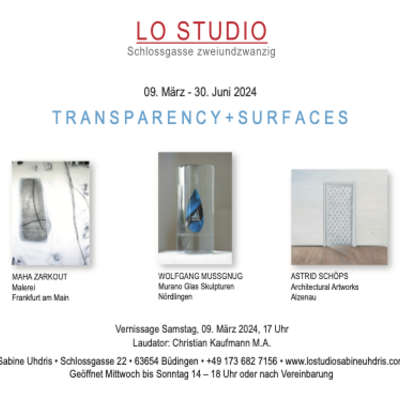 Einladung transparency+surfaces elektronisch