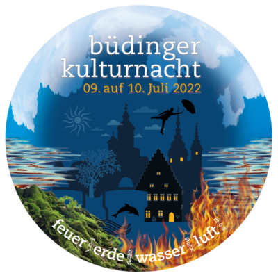 Flyer Büdinger Kulturnacht 2022 rund 