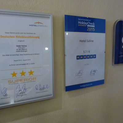Hotel Saline Auszeichnungen