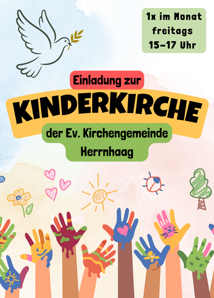 Flyer Kinderkirche Herrnhaag 2026