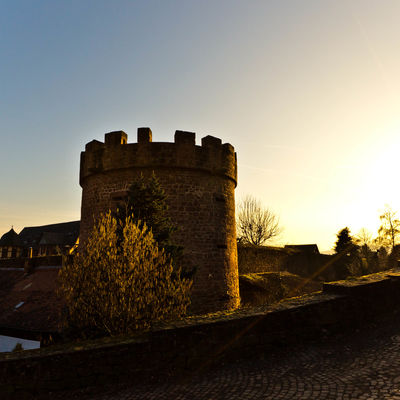 Ludwigsturm im Sonnenuntergang