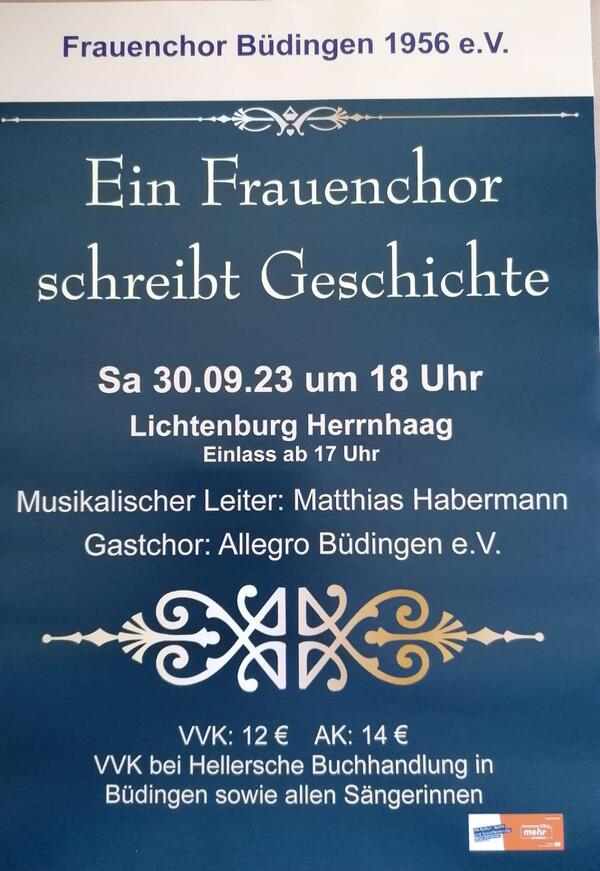 Frauenchor Büdingen Konzert 30.09.2023