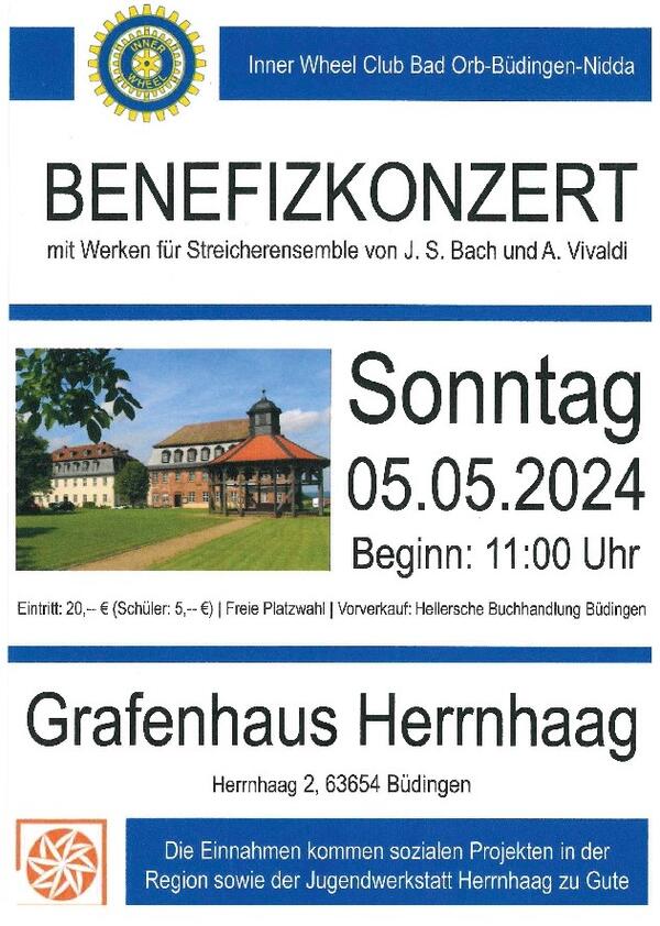 Benefiz-Konzert Herrnhaag 05.05.2024