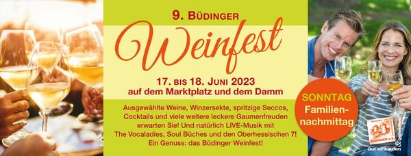 B&uuml;dinger Weinfest 2023 Banner