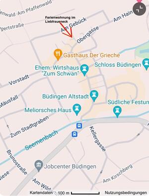 Fewo im Liebfraueneck Lageplan