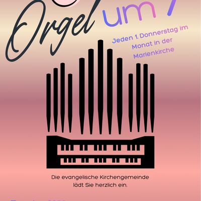 Plakat Orgel um 7 2026