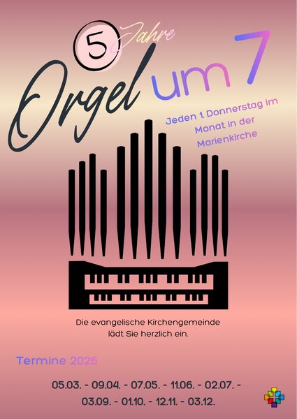 Plakat Orgel um 7 2026
