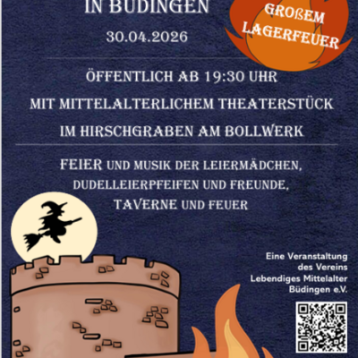 Walpurgisnacht in B&uuml;dingen 30.04.2026