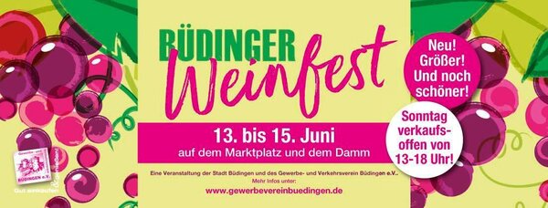 B&uuml;dinger Weinfest 2025 Banner