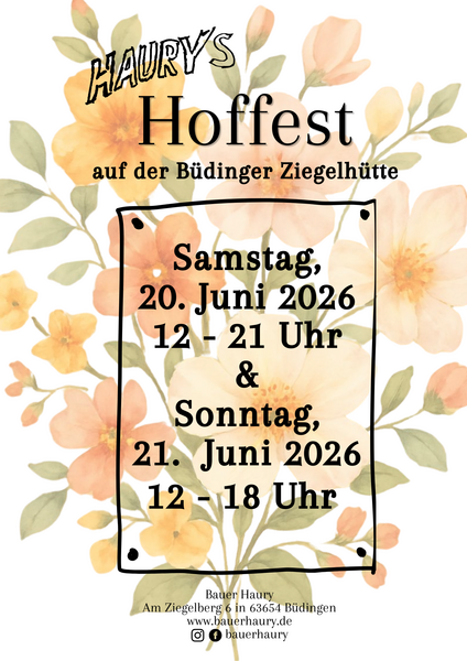 Flyer Hoffest Ziegelh&uuml;tte 06.2026