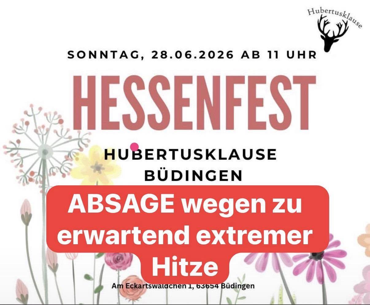 Hessenfest Hubertusklause B&uuml;dingen 2026