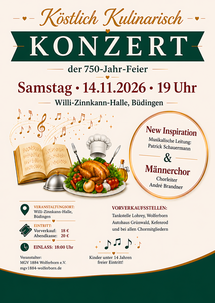 Plakat k&ouml;stlich kulinarisch skaliert