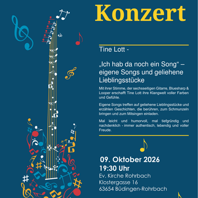 Konzert Tine Lott Kirche Rohrbach 09.10.2026